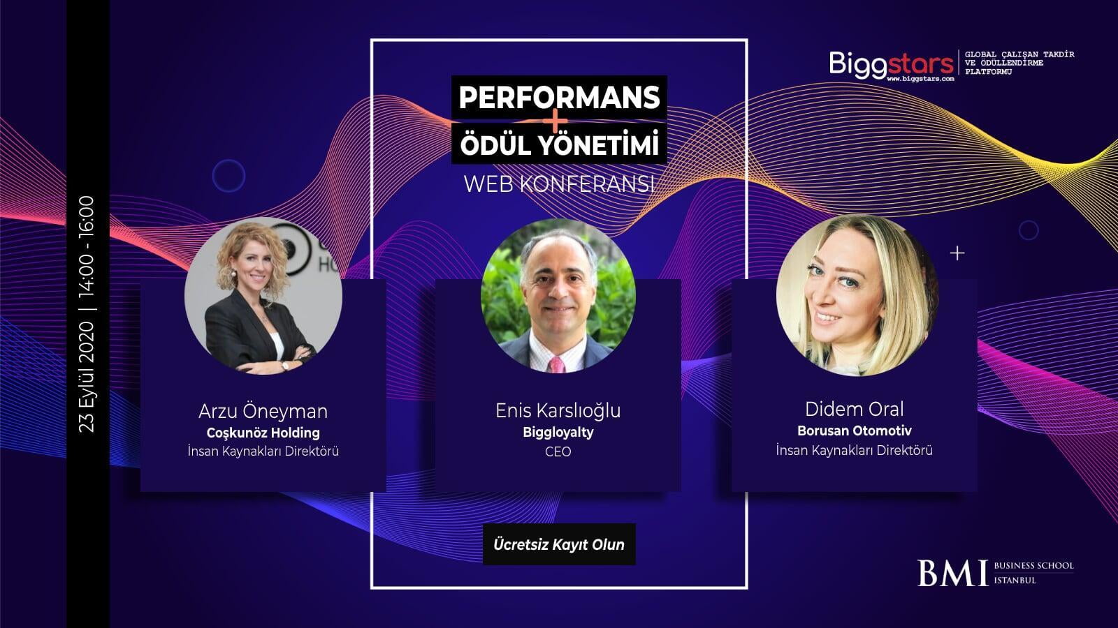 23 Eylül 2020'de "Performans ve Ödül Yönetimi Web Konferansı"mızı gerçekleştirdik.